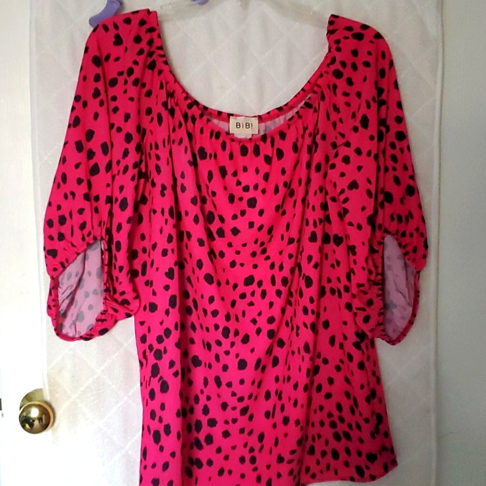 Dalmatian hot pink top